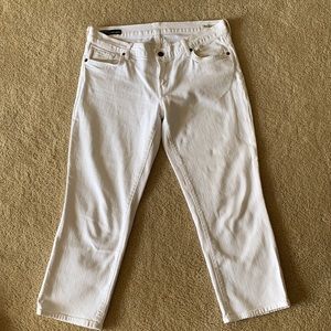 Citizens of humanity white cropped jeans